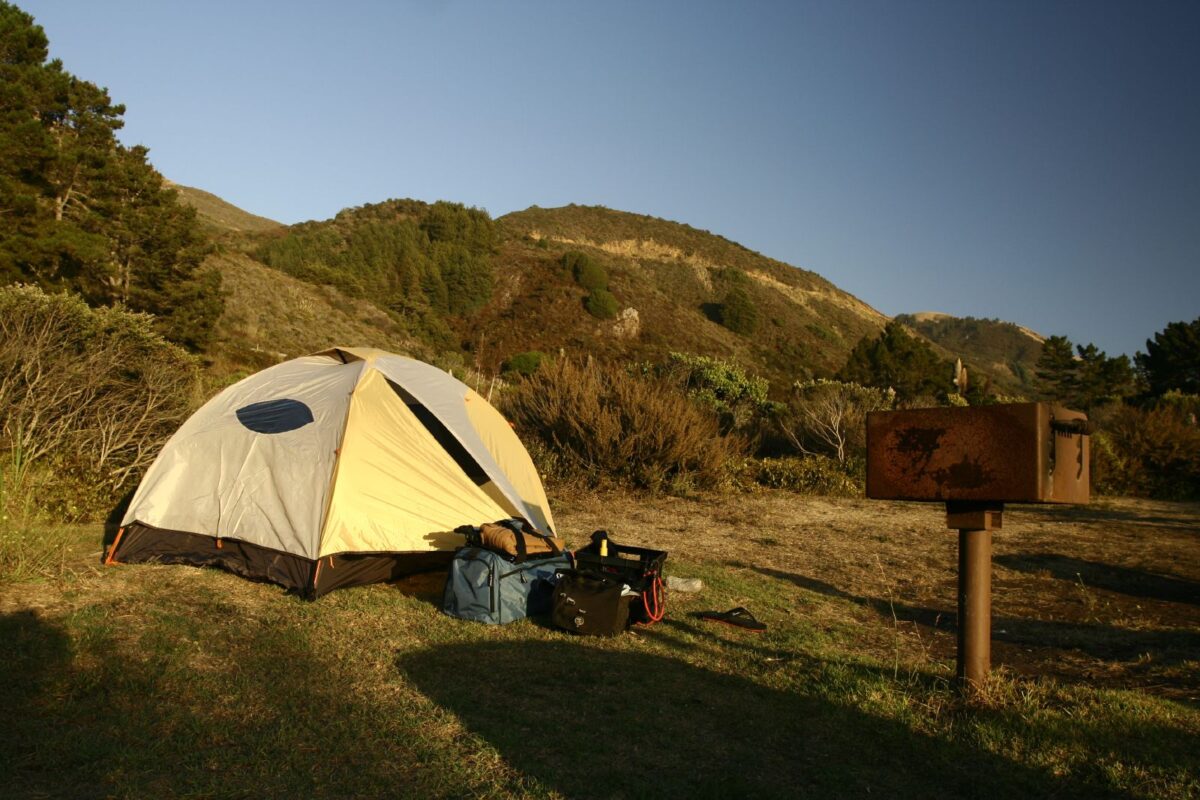 Campsite on Kirk's Creek Campground, Big Sur